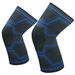 Uudet silikoniset liukumattomat urheilupolvisuojat koripalloon, juoksuun ja kuntoiluun, tukevat ulkoiluun, vuorikiipeilyyn ja pyöräilyyn tarkoitettuja neulottuja polvisuojaita_voghion.com