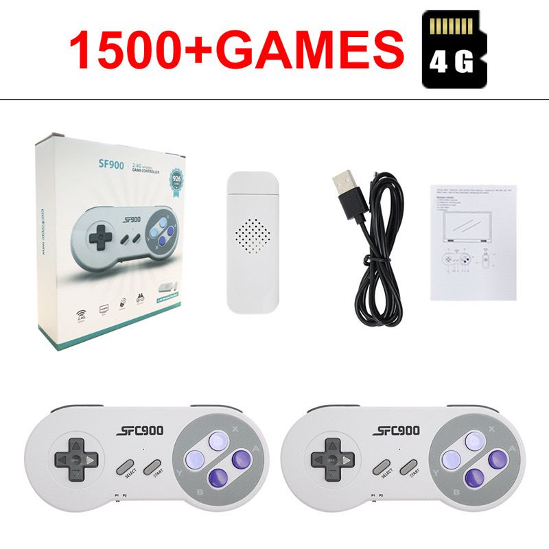 SF900 Retro Consola 16 Bit Stick 4700 Games HD Video Game Consoles For NES/SNES Wireless Controller_voghion.com
