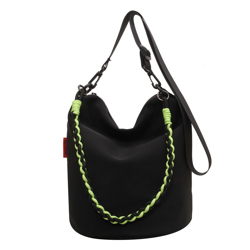 2023 Canvas Bucket Bag υφαντό σχέδιο Γυναικεία τσάντα χιαστί ώμου μεγάλης χωρητικότητας για γυναίκες Casual Travel Shopping_voghion.com