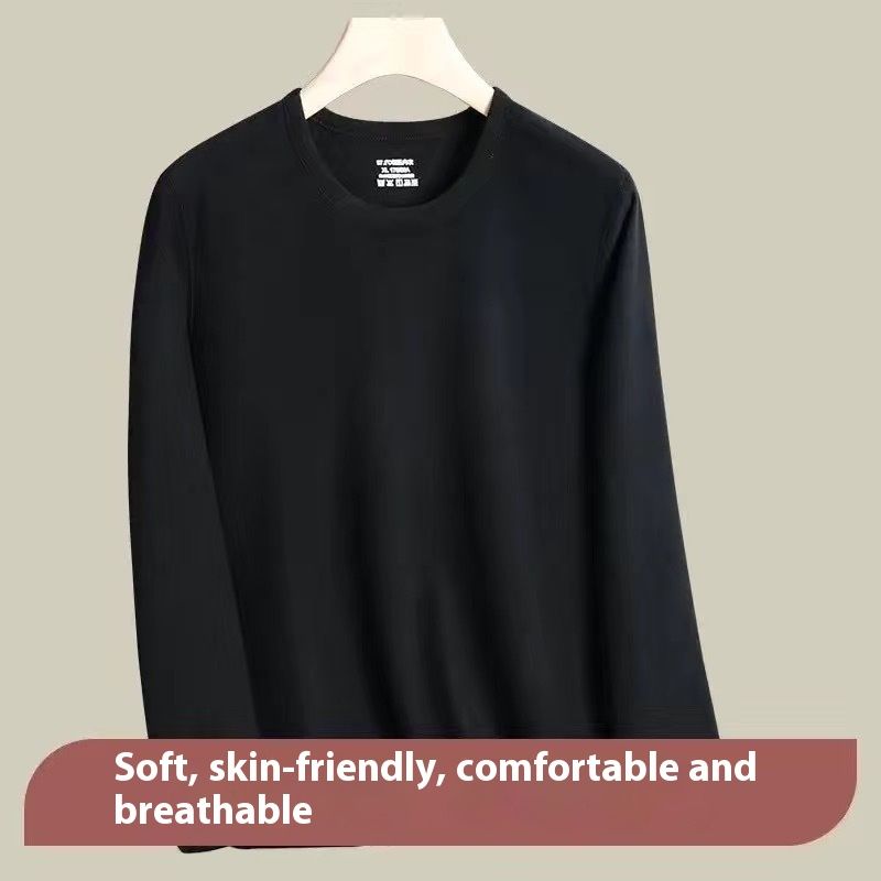 New men's thermal set for middle-aged and elderly people, cold resistant clothes, autumn pants, round neck, constant_voghion.com