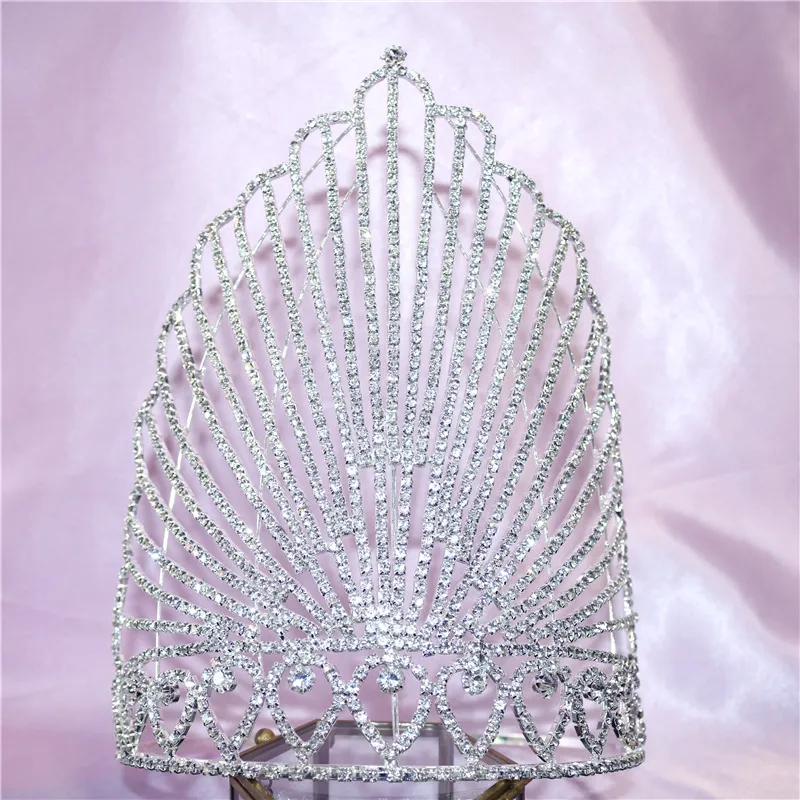 Nouvelle couronne scintillante avec diamants d'eau et accessoires de luxe exquis pour diadème de mariée_voghion.com