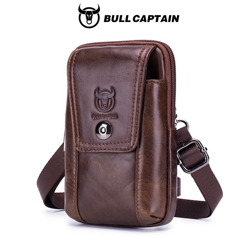 Herren Leder Schulter Messenger Bag 5,5 Zoll 6 Zoll Tragen Gürtel Handy Tasche Tasche_voghion.com