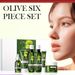 Olivni šestdelni set izdelkov za nego obraza proti gubam in pomirja kožo, ki vlaži in neguje kožo ter jo naredi čvrsto in elastično_voghion.com