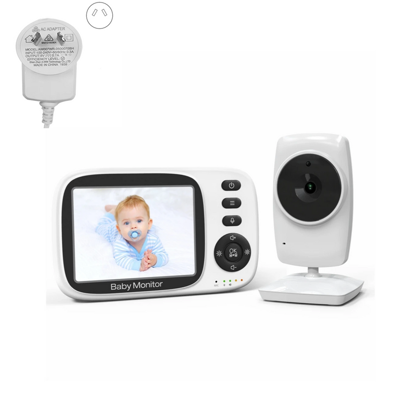 BabyStar 3.2Inch Wireless Video Baby Monitor With Lullabies Auto Night Vision Two Way Intercom Temperature Monitoring Ba_voghion.com