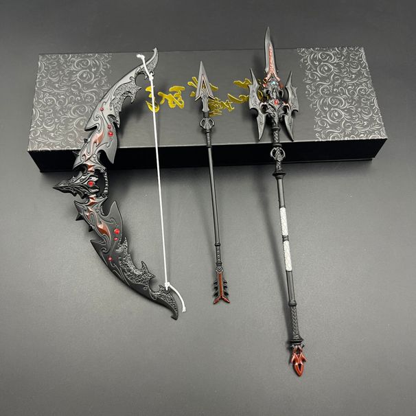 Chinese Legendary Heroes Metal Arrow Model Set - Tang/Sui Dynasty Warrior & Journey To The West Collectible Display_voghion.com