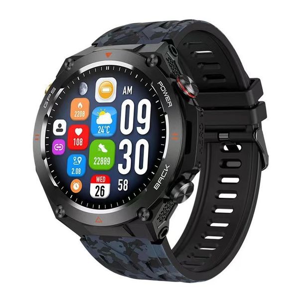 Cross Border KC82 Smartwatch, Outdoor GPS, Air Pressure Compass, Multi Sport, Heart Rate, Blood Oxygen, Sleep Wristband_voghion.com