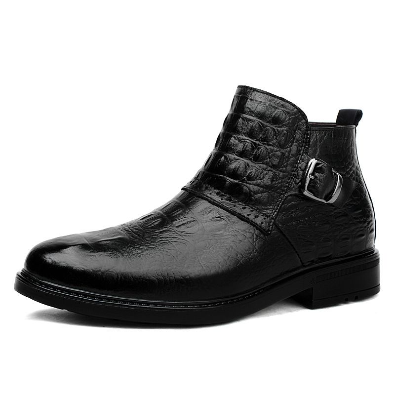 Hohe Lederschuhe, Freizeitschuhe, Herren-Businessschuhe, Herren-Baumwollschuhe, Samt-Freizeitschuhe aus Leder_voghion.com