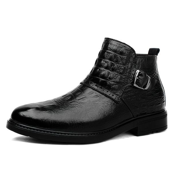 Hohe Lederschuhe, Freizeitschuhe, Herren-Businessschuhe, Herren-Baumwollschuhe, Samt-Freizeitschuhe aus Leder_voghion.com