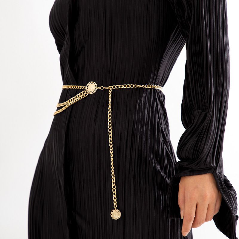 Bohemian Y2K Multi-layer Waist Chain For Dresses With Unique Design_voghion.com