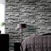 3D Pattern For Restaurant Hair Salon Clothing Store Background Wall Gray Brick Wallpaper_voghion.com