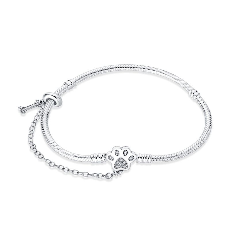 Bracelet de sécurité pour femme, accessoire de bijouterie, motif griffes d'animaux, plaqué argent 925_voghion.com