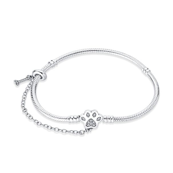 Bracelet de sécurité pour femme, accessoire de bijouterie, motif griffes d'animaux, plaqué argent 925_voghion.com