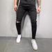 High-quality Men's Elastic And Tight Small-footed Jeans_voghion.com
