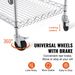 VEVOR 3-Tier Utility Cart Rolling Cart on Wheels 30"x18"x32.4" 661 LBS 6 Hooks_voghion.com
