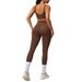 European American New Style Running Sports For Women, Body Shaping And Tummy Control Yoga Outfit, Two-Piece High_voghion.com