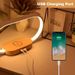 15W Multifunctional Wireless Charging Station Clock LED Desk Lamp Night Light USB Port Fast Charging Dock Station For IPhone, Samsung, Xiaomi Phones_voghion.com