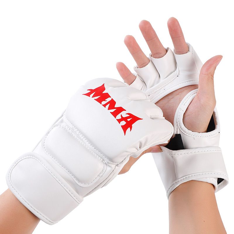 Boksz félujjas MMA UFC homokzsákos vastagított felnőtt kesztyűk homokzsákos harci ökölkészlet_voghion.com