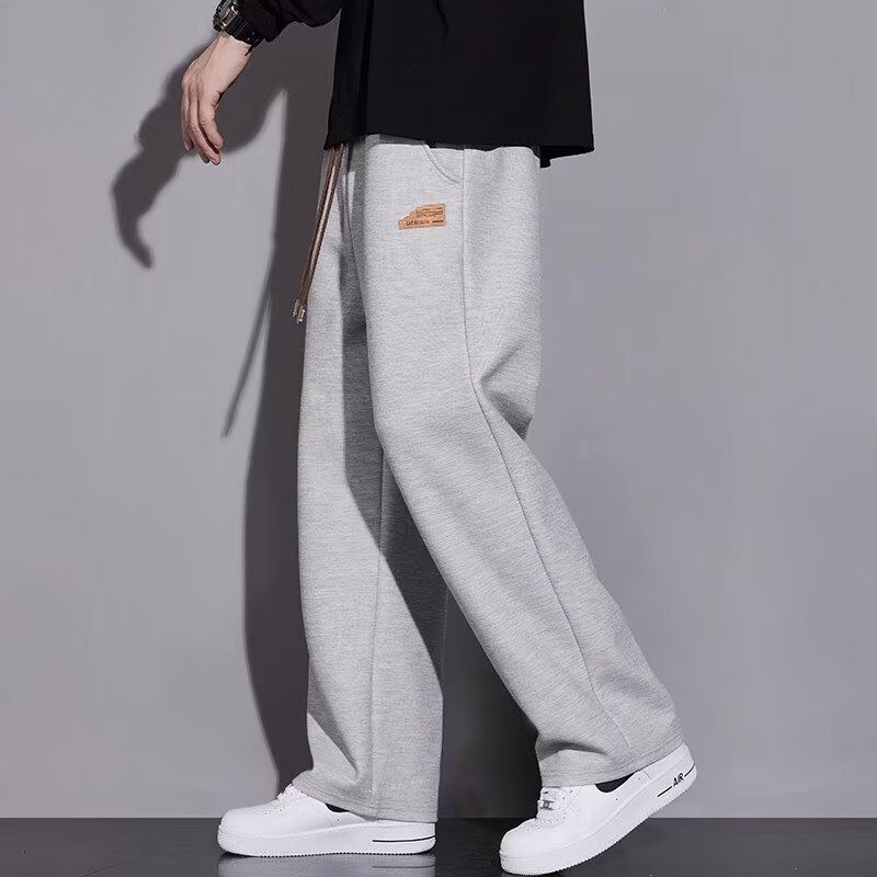 Men's Clothing Casual Pants Spring And Autumn New Trendy Loose Drape Straight Sports Pants_voghion.com
