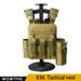 Tactical MOLLE Vest – Adjustable Amphibious Design For Airsoft & Outdoor Training (Coyote/OD Green) – Lightweight & Durable 600D Polyester_voghion.com