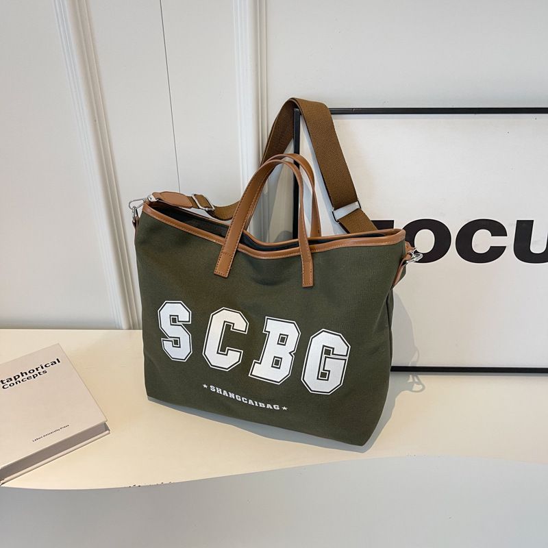 Tote Women 2023 New Korean Style Canvas Lightweight Handbag For Going Out Oxford Cloth Large Capacity Women's Bag_voghion.com