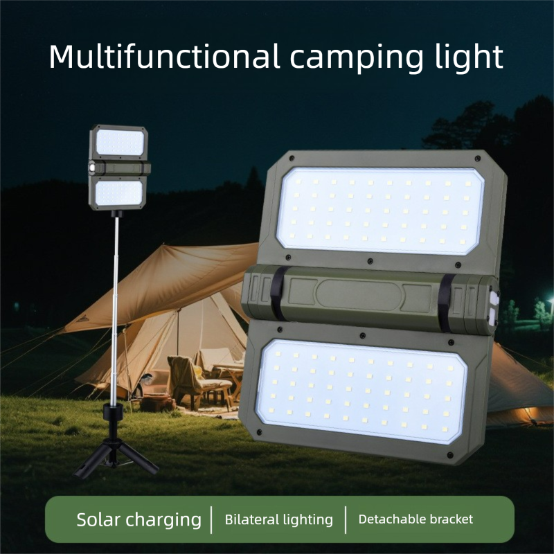 Lampada da campeggio pieghevole telescopica a LED ricaricabile ad alta luminosità, ultra lunga con sabbia, per esterni, portatile_voghion.com