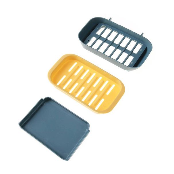 10er-Pack doppellagige Seifenablagen zur Wandmontage ohne Bohren, selbstklebend, Badezimmerzubehör_voghion.com