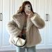 New Trendy European And American Fur Coat Autumn/Winter Brand Imitation Fur Coat Women's Big Collar Internet Red Fox Fur Coat_voghion.com