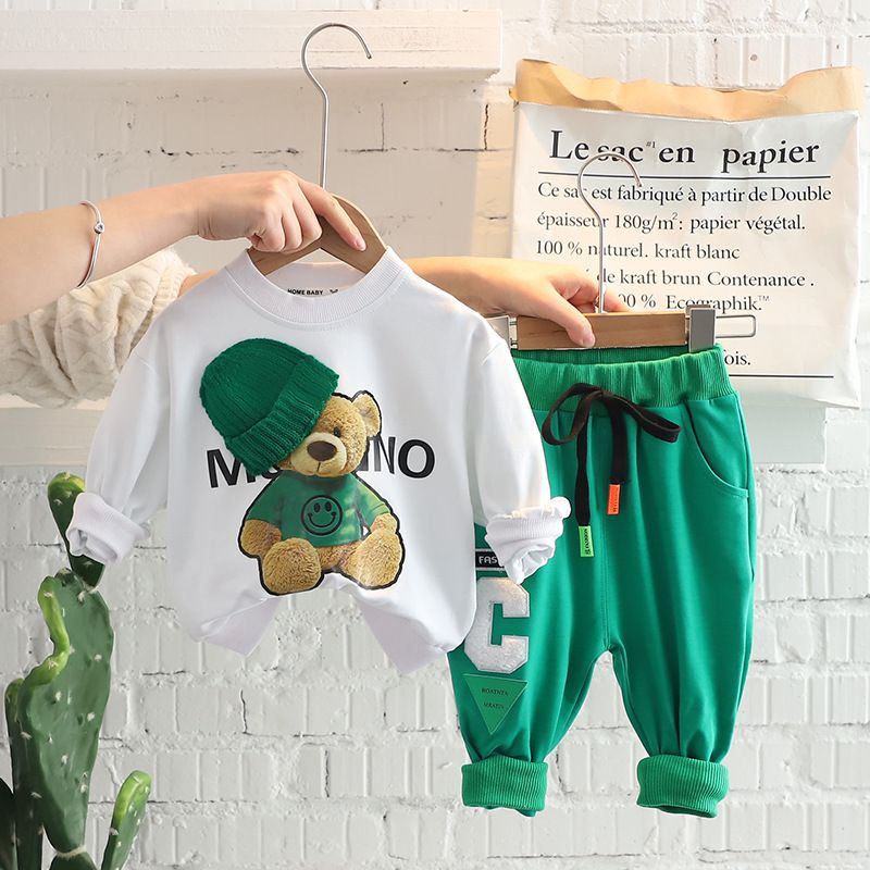 Mother & Kids Boys' Internet Handsome Baby Spring And Autumn Shirts, Two Piece Suits Fashionable And Trendy_voghion.com