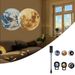 USB 2 in 1 Mond Erde Projektion LED Lampe Projektor Nacht Lichter USB Mond LED Nachtlicht Planet Projektion Lampe Zimmer Dekor_voghion.com