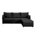 93.7' Sectional Sofa With Ottoman_voghion.com