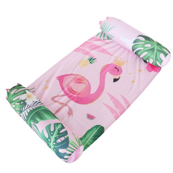 Premium Inflatable Floating Lounger Foldable Mesh Fabric Cover With Adjustable Backrest Quick Dry Design For Pool Lake Beach_voghion.com