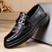 LQ2569 Cow Leather Men's Shoes,Choose Size And Tell Seller_voghion.com