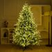 Albero di Natale realistico in PE – Pino artificiale bicolore da 150 cm/180 cm/210 cm con luci LED pre-illuminate opzionali (aspetto naturale di pino caduto)_voghion.com
