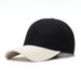 Cappello da baseball versatile con fibbia in rame, a sei pannelli, in puro cotone di alta qualità, con motivo a becco d'anatra e blocchi di colore_voghion.com