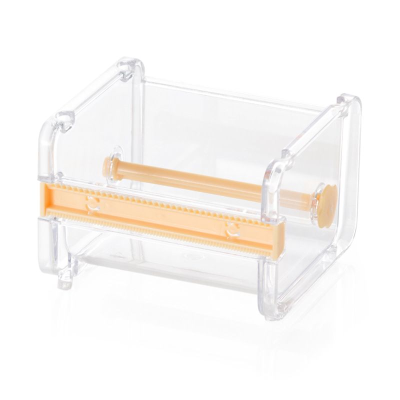 Cross-Border Office and paper tape cutter creative tape storage box student hand account tape sub-packing cutting clip_voghion.com