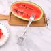 430 Stainless Steel Watermelon Cutter - 3-In-1 Cube Slicer Baller & Serving Fork (Professional Fruit Prep Tool With Non-Slip Handle)_voghion.com