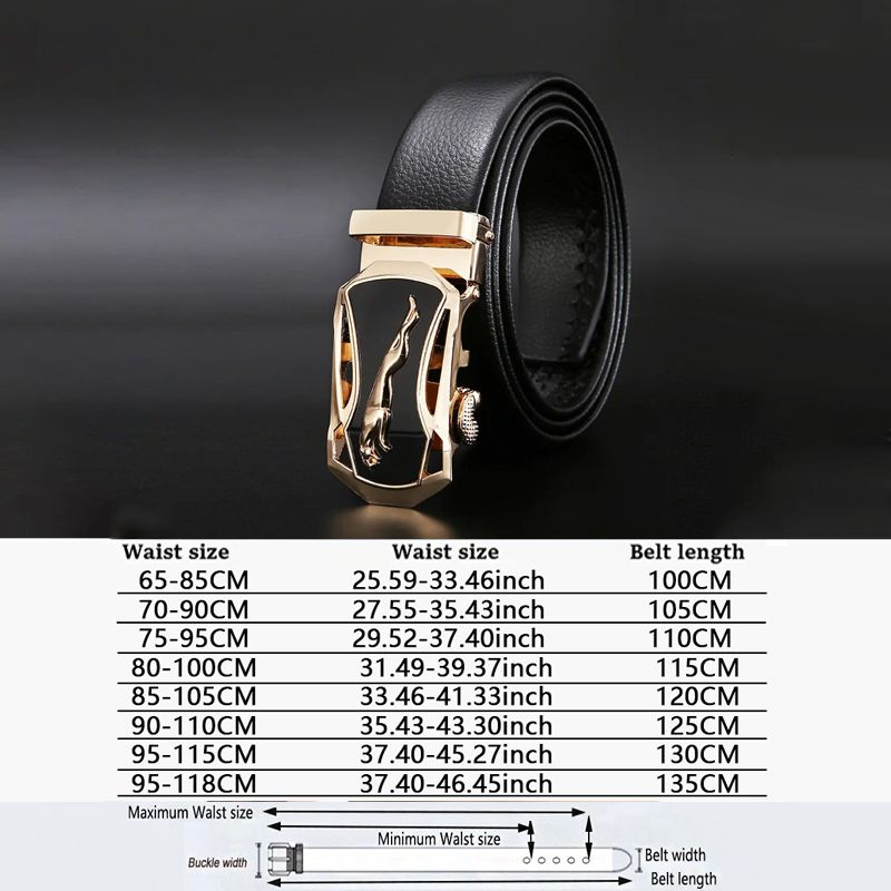 Orologio da uomo con cintura in metallo, marchio di lusso, cinturino automatico in pelle, di alta qualità, cintura per uomo, lavoro d'affari, cinturino décontractée ZDP001A_voghion.com