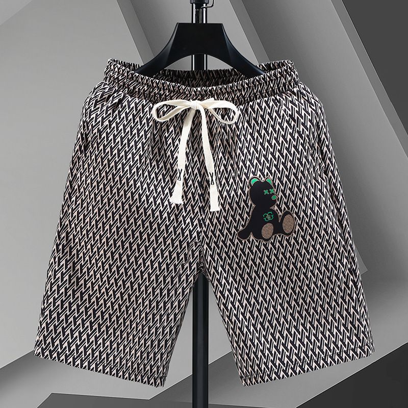 China-Chic five part pants Korean version handsome new high-end men's shorts summer breathable men's shorts_voghion.com