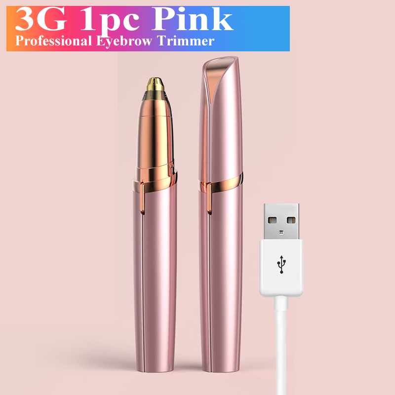 In Electric Eyebrow Trimmer Mini Eye Brow Epilator Facial Hair Removal For Ladies Portable Women Painless Razor Shaver Tool YCDC_voghion.com