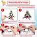 Popular Children's DIY Christmas Advent Calendar Beaded Bracelet Set, 3D Christmas Tree Bead Bracelet Blind Box_voghion.com