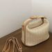 Bucket Straw Woven Small Casual Women's Handbag Tote Shoulder Crossbody Bag 2025 Spring New Model_voghion.com