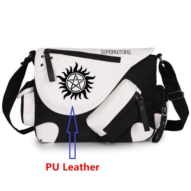 Hochwertige Supernatural Evil Force Schulter Multifunktionale Premium Canvas Crossbody Tasche PU_voghion.com