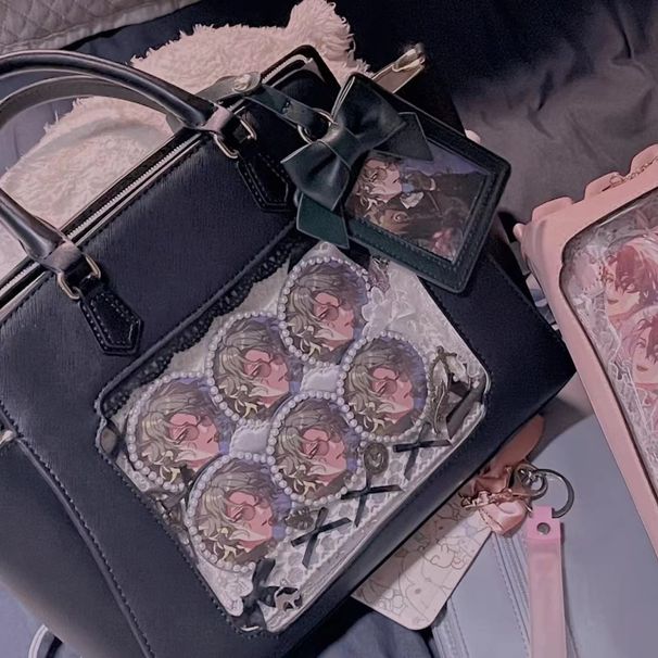 Borsa a tracolla e a mano di grande capacità, in pizzo multicolore, modello C Brand, carina per ragazze_voghion.com