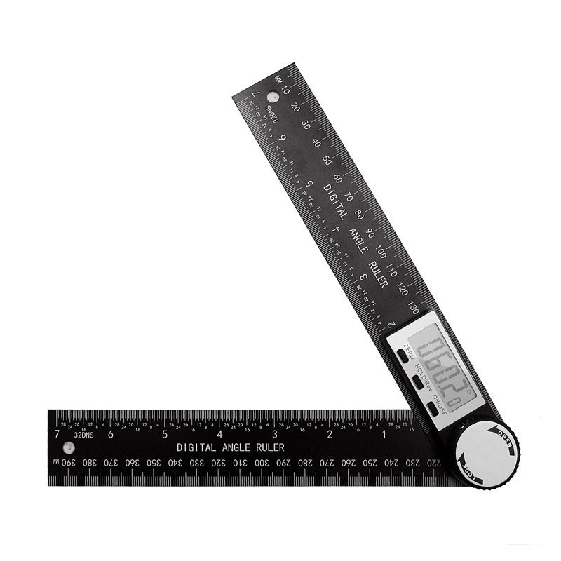 Digital Angle Finder Protractor - ABS Plastic Angle Ruler With LCD Display, 360° Measuring Tool For Woodworking, Carpentry, And DIY Projects​_voghion.com