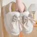 Chaussons en coton en forme de papillon avec une sensation de marche sur des excréments, semelles épaisses pour femmes, automne et hiver, sac d'intérieur_voghion.com