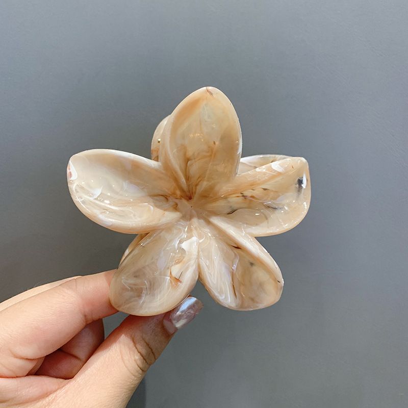 Zubehör Bunte Frangipani Für Frauen Hinterkopf Hai Halb Gebunden Haarspange Temperament Haarnadel Kopfschmuck_voghion.com