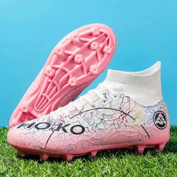 Uutta miehille ja naisille, aikuisille TF-nahkajalkapallokengät, opiskelijoiden tekonurmi, AG-naulanjalkapallokengät urheiluun_voghion.com