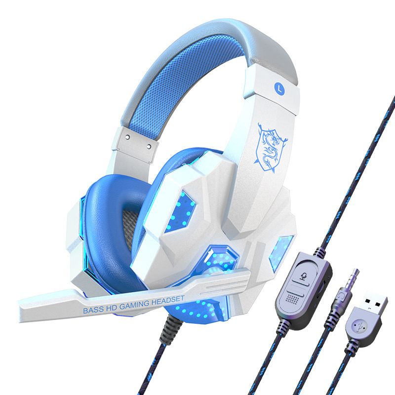 Fones de ouvido específicos para laptop com fio, jogos e esportes eletrônicos, confortáveis de usar, fones de ouvido montados na cabeça_voghion.com