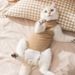 Atmungsaktiver Schlangenstreifen-Anzug für die Kastration, verstellbar, postoperativ, Anti-Leck-Chirurgie, Entwöhnungsanzug für weibliche Katzen, Haustierkleidung_voghion.com