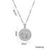 Light Luxury Style Zircon Sun Disk Titanium Necklace For Women, Colorless And Fashionable, Unique Style, Collar Chain_voghion.com